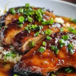 Caramelised Soy Chicken in Garlic Ginger Broth