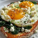Spinach and Feta Egg Toast