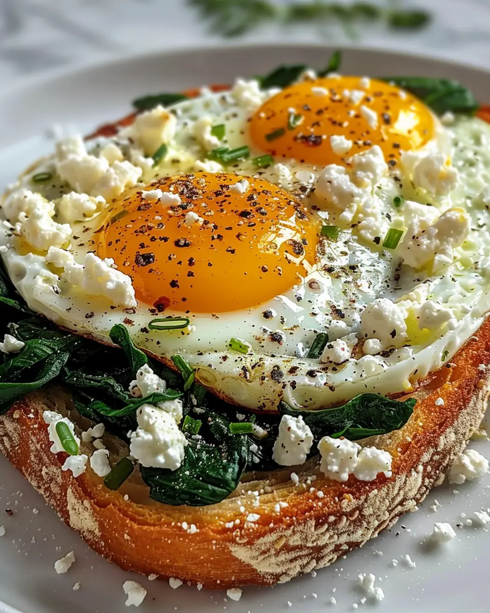 Spinach and Feta Egg Toast: A Deliciously Easy Breakfast Option