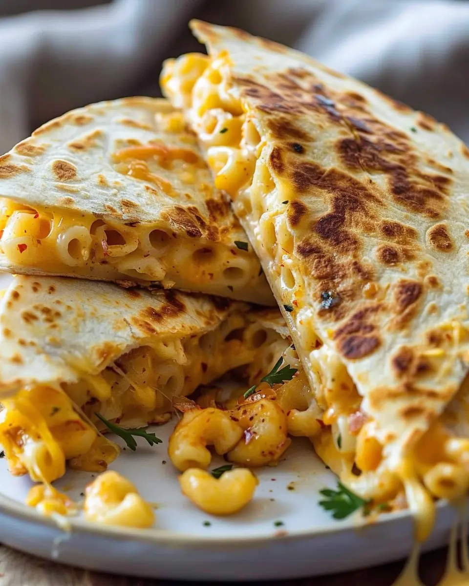 Mac and Cheese Quesadillas: Indulgent Twist with Turkey Bacon