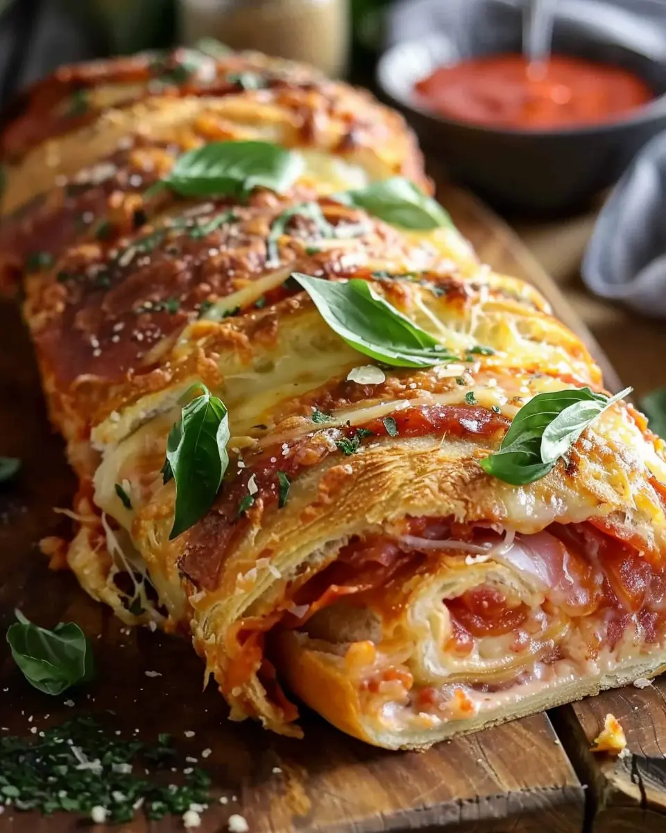 Italian Stromboli Recipe: Easy &amp; Authentic with Turkey Bacon &amp; Chicken Ham