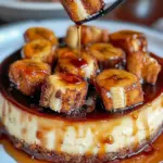 Caramelized Banana Cheesecake with Rum Glaze