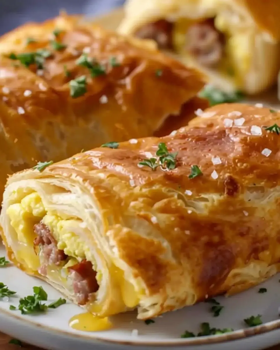 Sausage Egg Breakfast Roll-Ups: Easy Turkey Bacon Delight