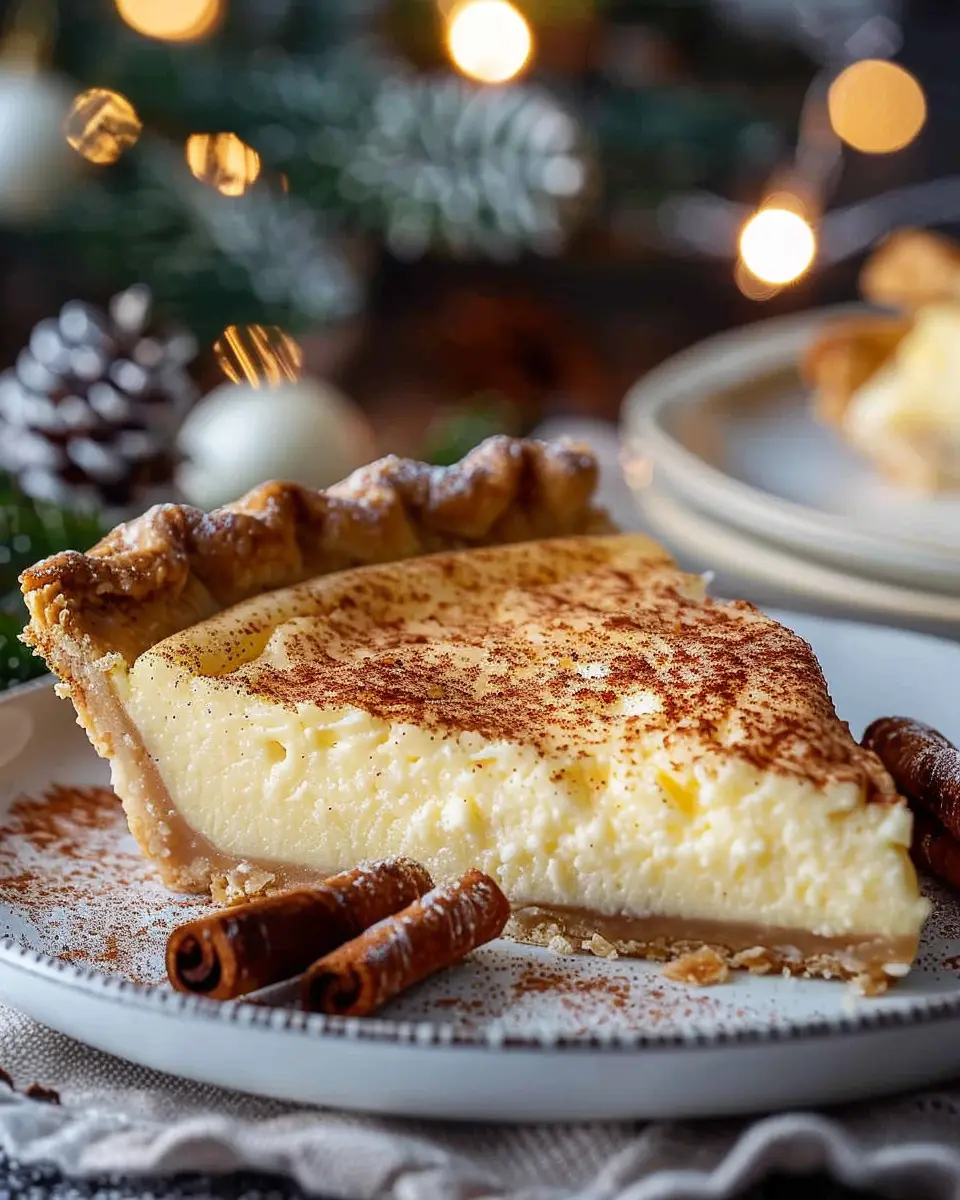 Christmas Eve Cinnamon-Vanilla Custard Pie: An Indulgent Holiday Treat